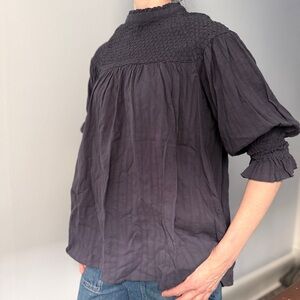 Free People Smocked Top XS